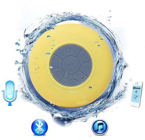 Waterproof Wireless Bluetooth Shower Speaker | Yellow or Pink